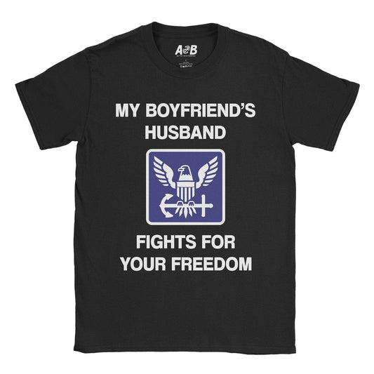 A-or-B-Tees T-Shirt Black / S Gay Navy T-Shirt