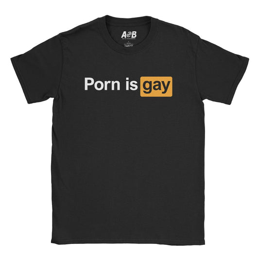 A-or-B-Tees T-Shirt Black / S Gay Porn T-Shirt