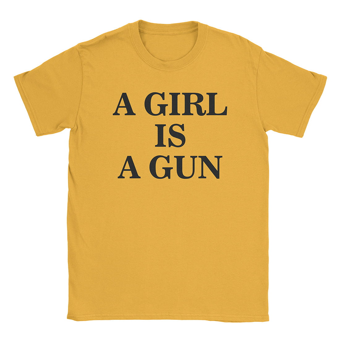 A-or-B-Tees T-Shirt Gold / S Girl Gun T-Shirt