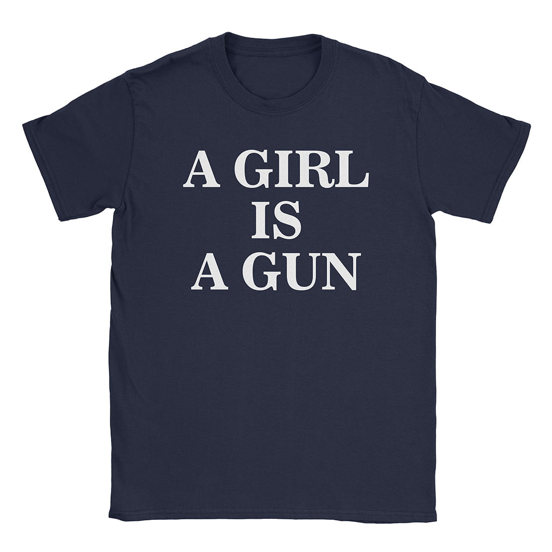 A-or-B-Tees T-Shirt Navy / S Girl Gun T-Shirt