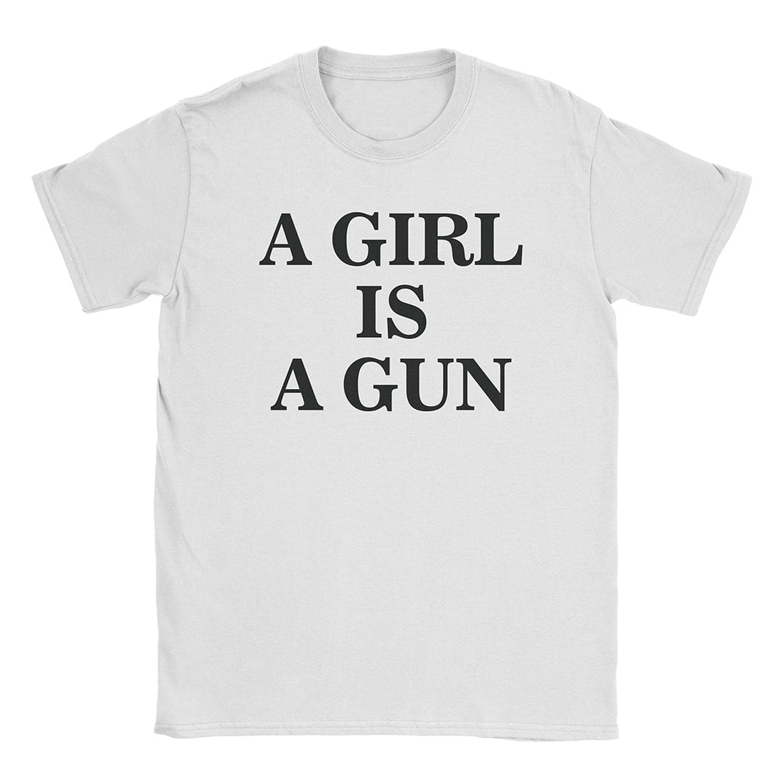 A-or-B-Tees T-Shirt White / S Girl Gun T-Shirt