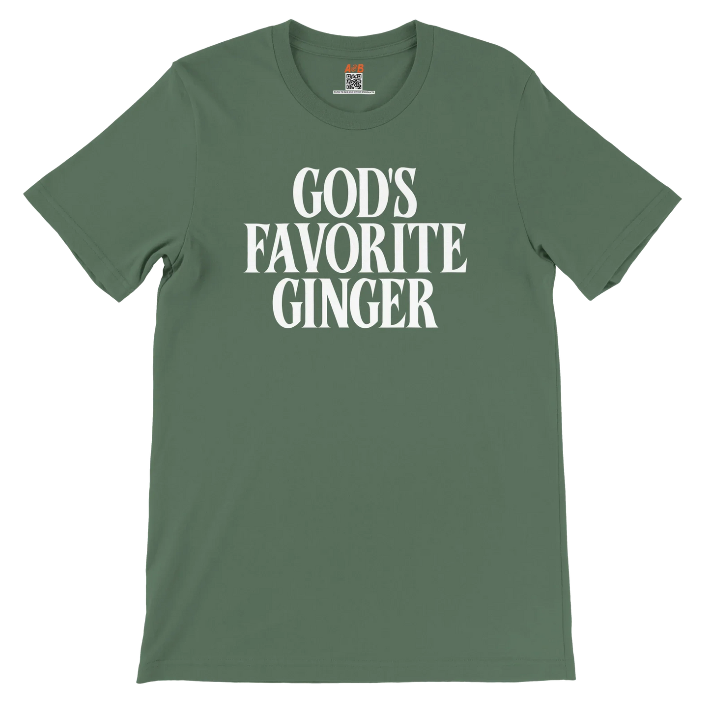 A-or-B-Tees T-Shirt God's Favorite Ginger T-Shirt – Funny Sarcastic Redhead Tee