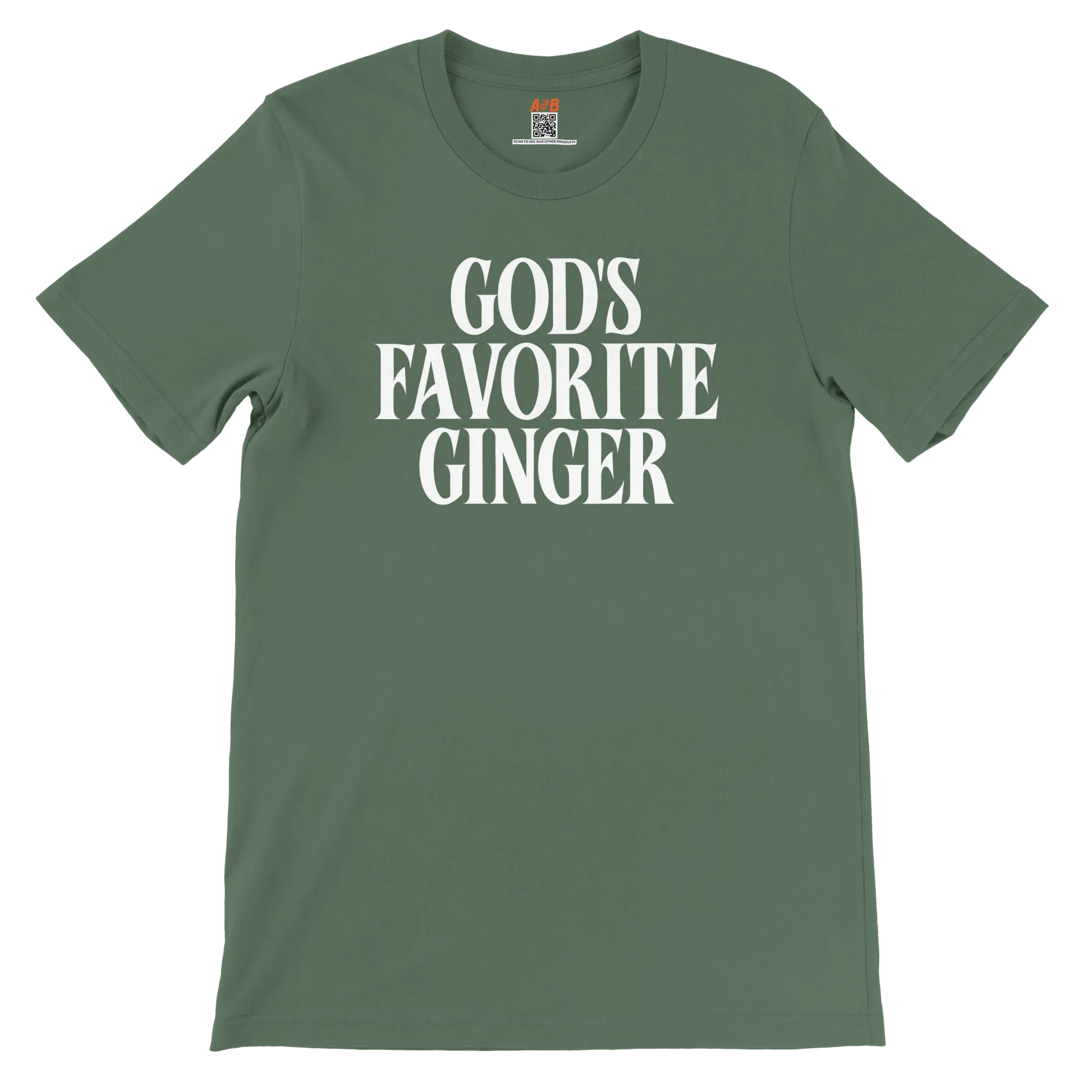 A-or-B-Tees T-Shirt God's Favorite Ginger T-Shirt – Funny Sarcastic Redhead Tee