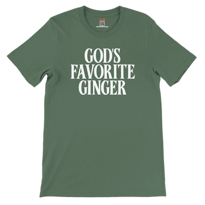 A-or-B-Tees T-Shirt God's Favorite Ginger T-Shirt – Funny Sarcastic Redhead Tee