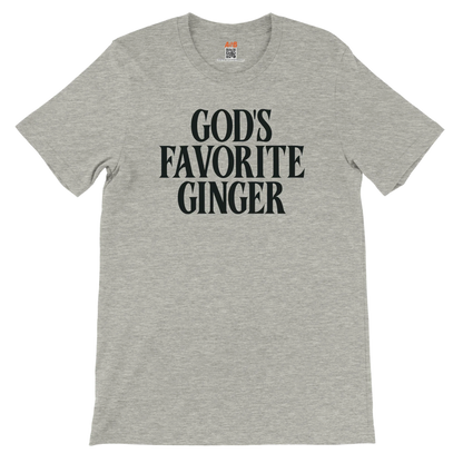 A-or-B-Tees T-Shirt God's Favorite Ginger T-Shirt – Funny Sarcastic Redhead Tee