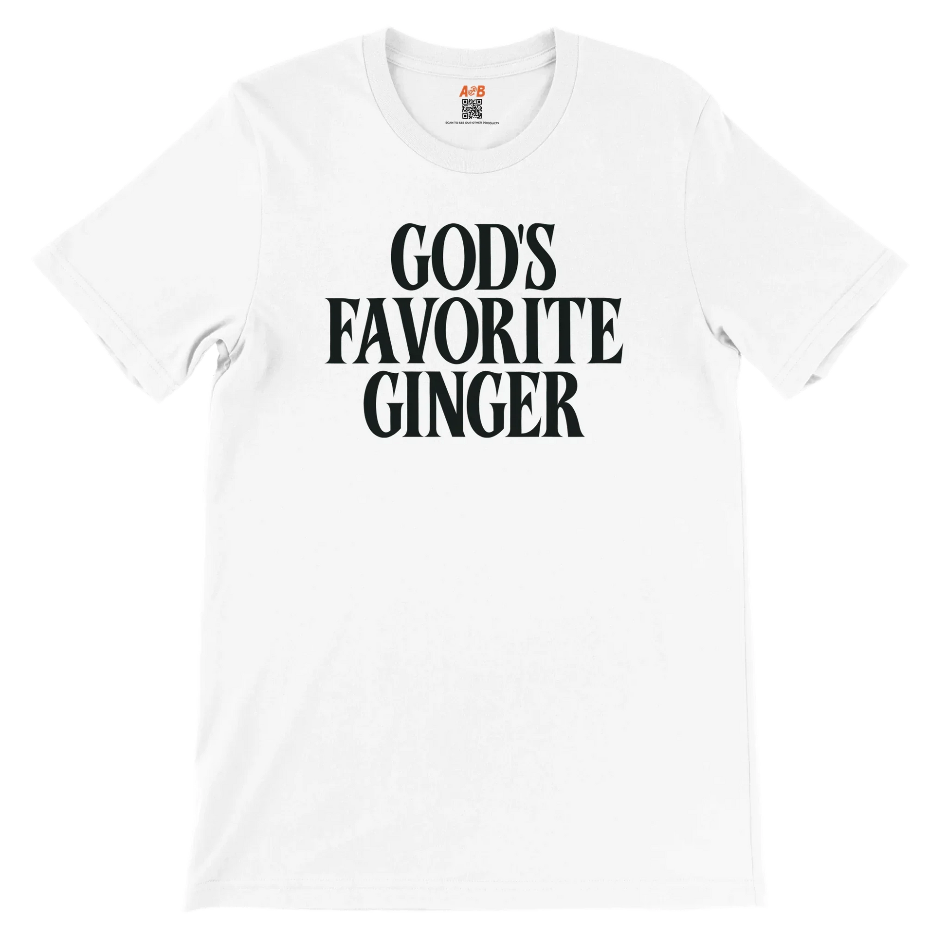 A-or-B-Tees T-Shirt God's Favorite Ginger T-Shirt – Funny Sarcastic Redhead Tee