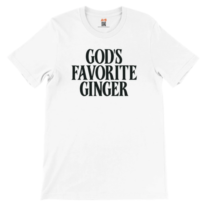 A-or-B-Tees T-Shirt God's Favorite Ginger T-Shirt – Funny Sarcastic Redhead Tee