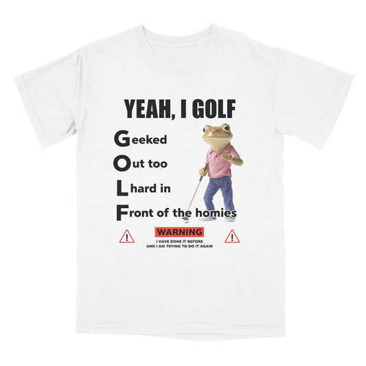 A-or-B-Tees T-Shirt White / S Golf T-Shirt