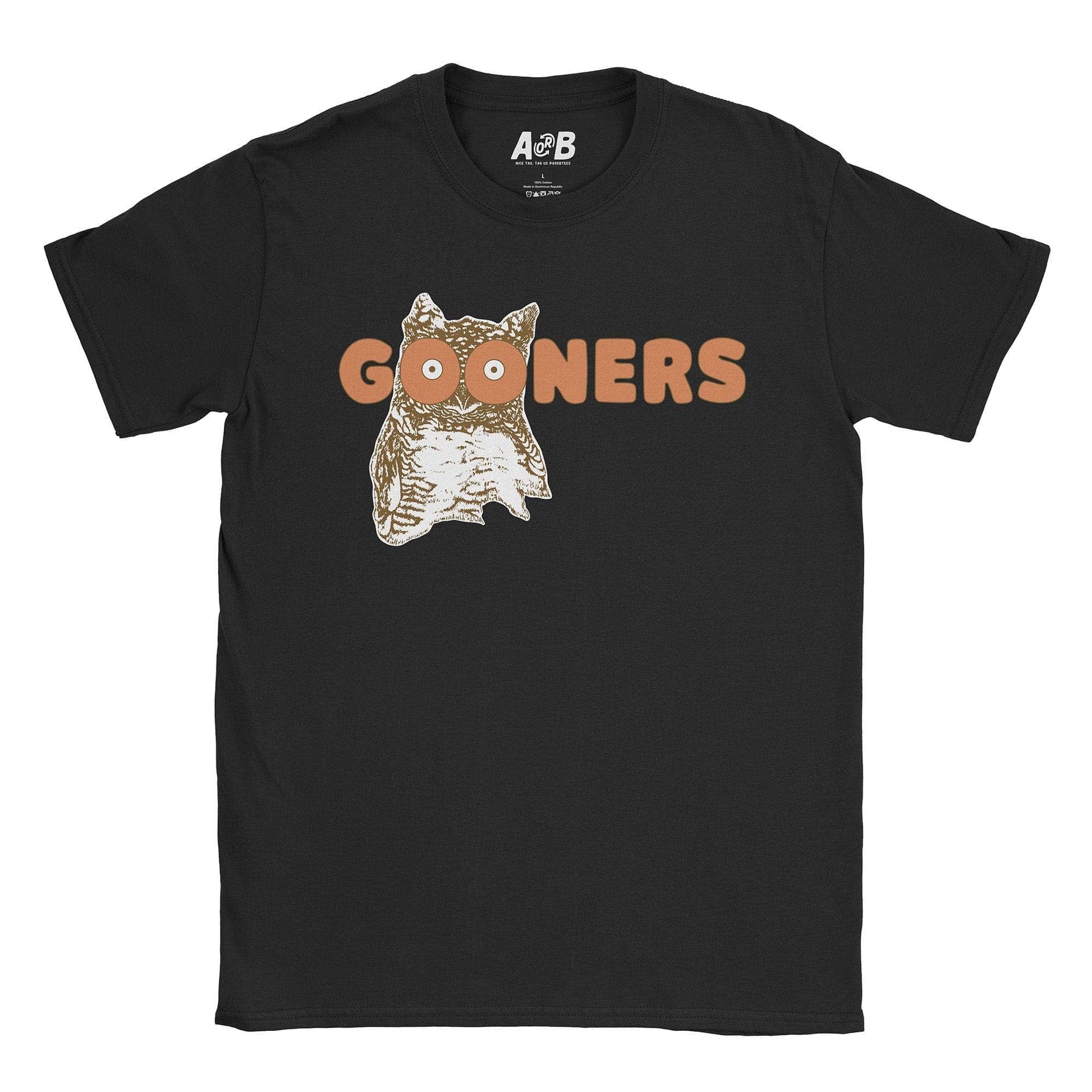 A-or-B-Tees T-Shirt Black / S Gooners T-Shirt