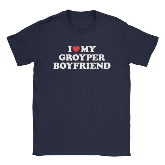 A-or-B-Tees T-Shirt Navy / S Groyper BF T-Shirt