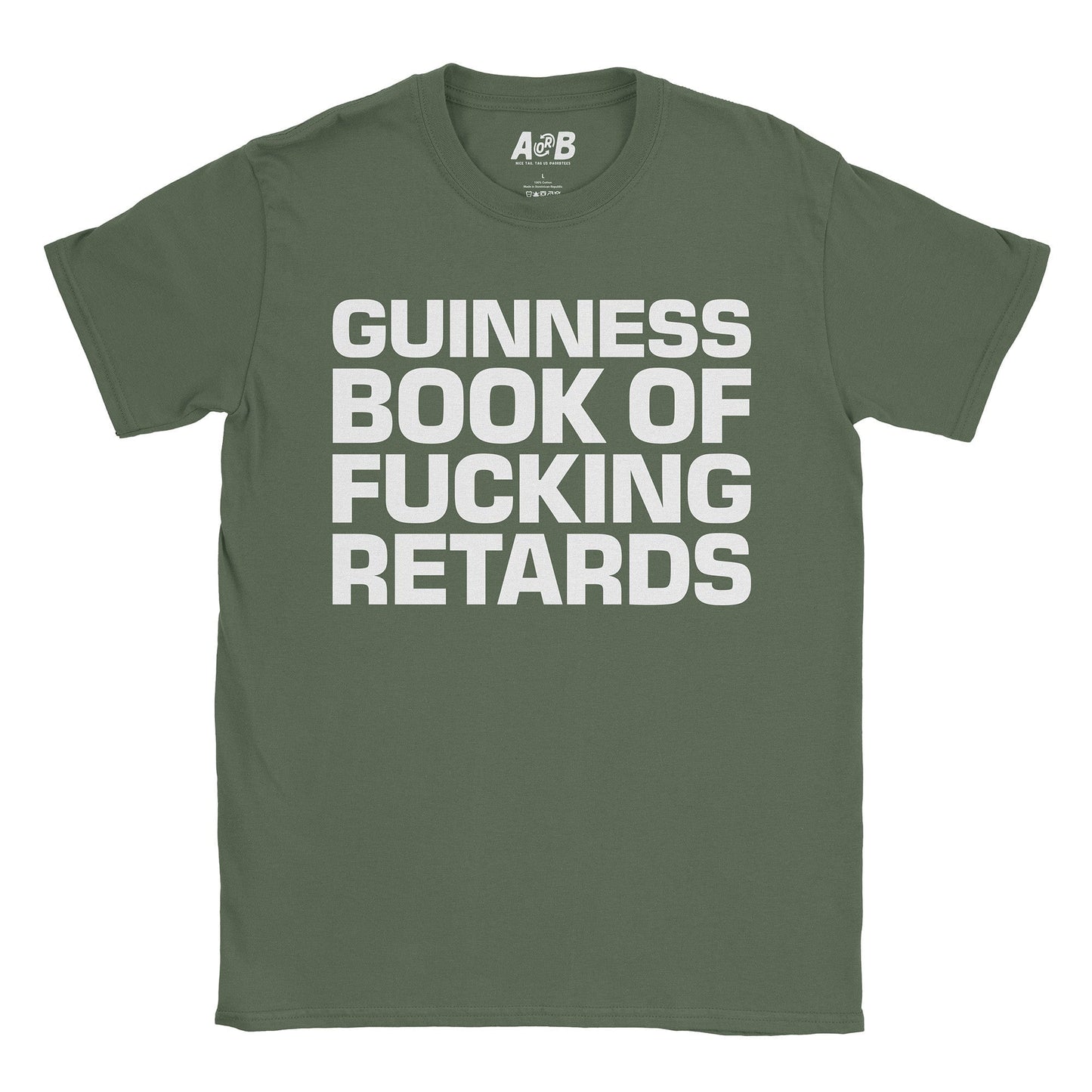 A-or-B-Tees T-Shirt Military Green / S Guinness Book T-Shirt
