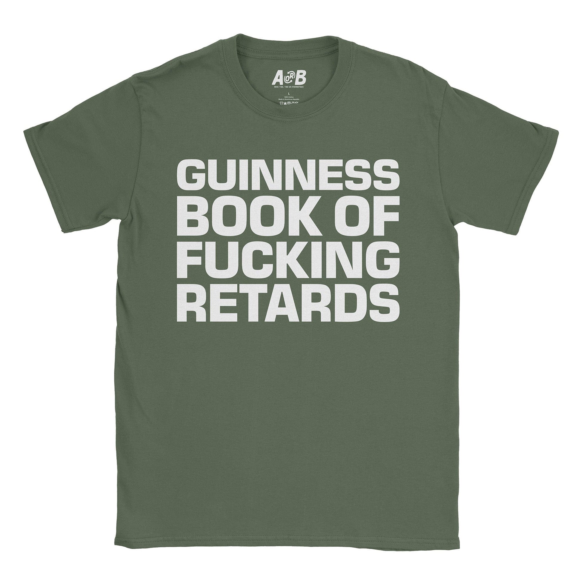 A-or-B-Tees T-Shirt Military Green / S Guinness Book T-Shirt