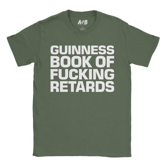 A-or-B-Tees T-Shirt Military Green / S Guinness Book T-Shirt