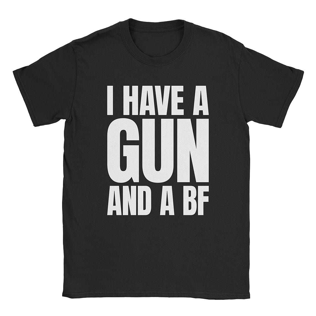 A-or-B-Tees T-Shirt Black / S Gun & A BF T-Shirt