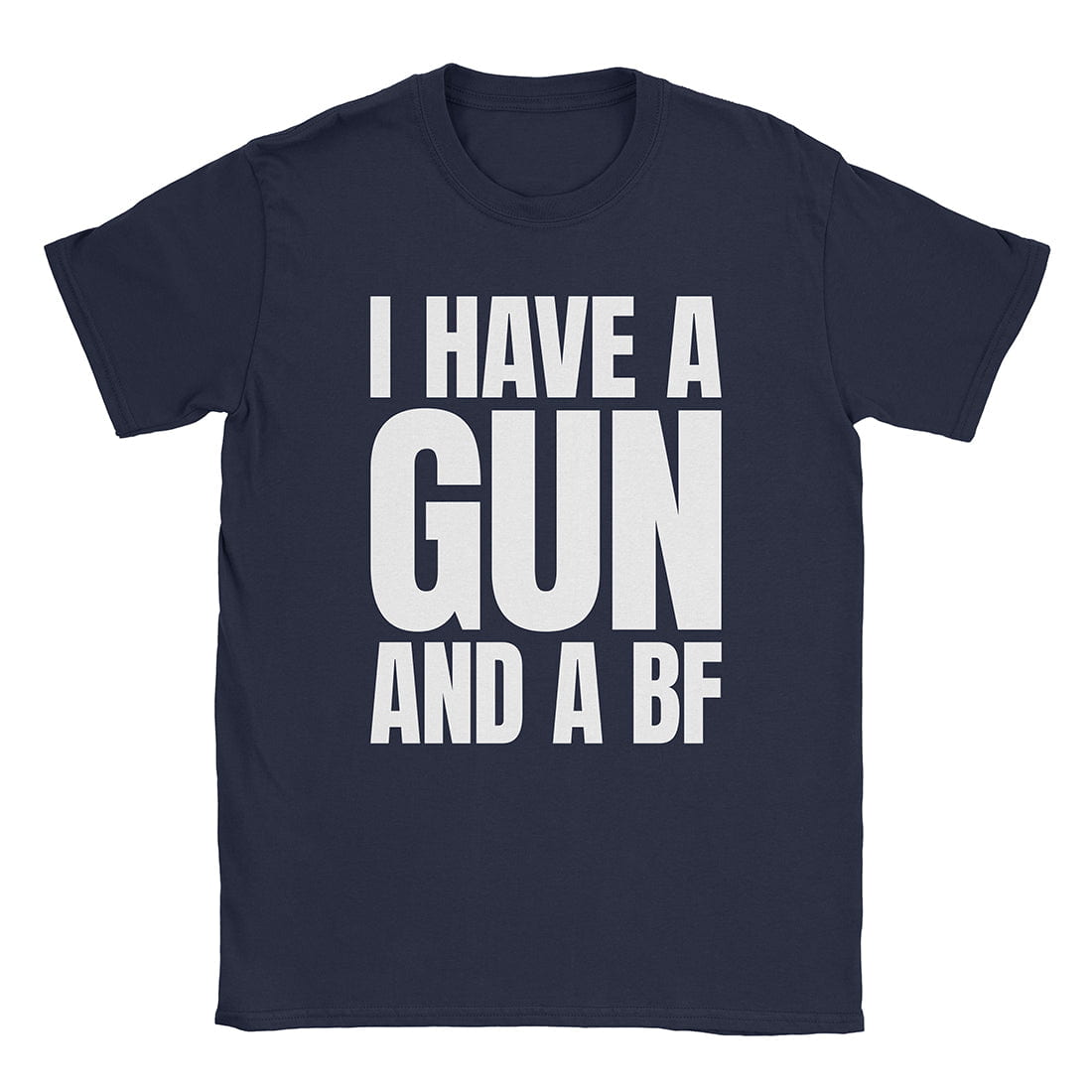 A-or-B-Tees T-Shirt Navy / S Gun & A BF T-Shirt