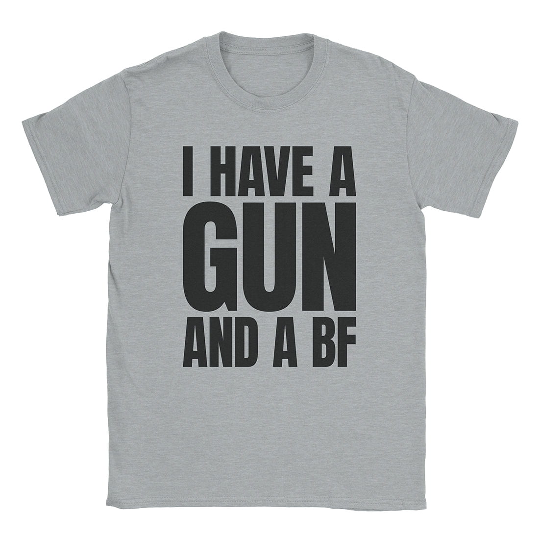 A-or-B-Tees T-Shirt Sport Grey / S Gun & A BF T-Shirt
