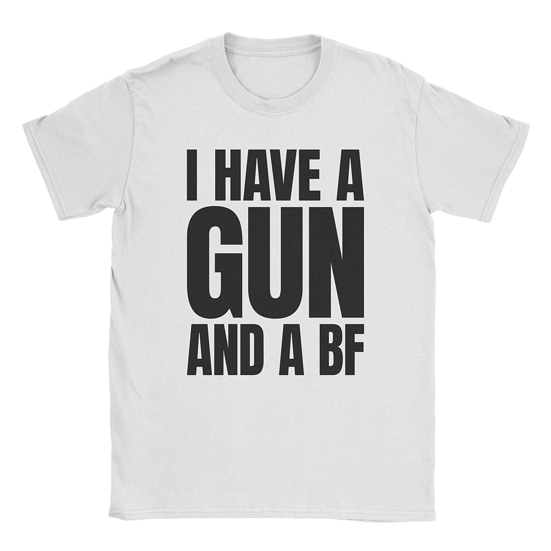 A-or-B-Tees T-Shirt White / S Gun & A BF T-Shirt