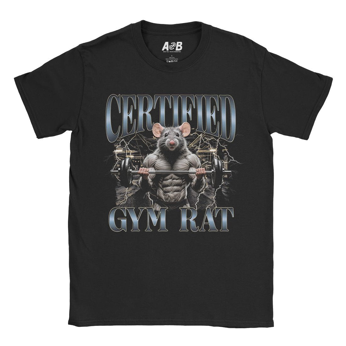 A-or-B-Tees T-Shirt Black / S Gym Rat T-Shirt