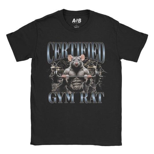 A-or-B-Tees T-Shirt Black / S Gym Rat T-Shirt