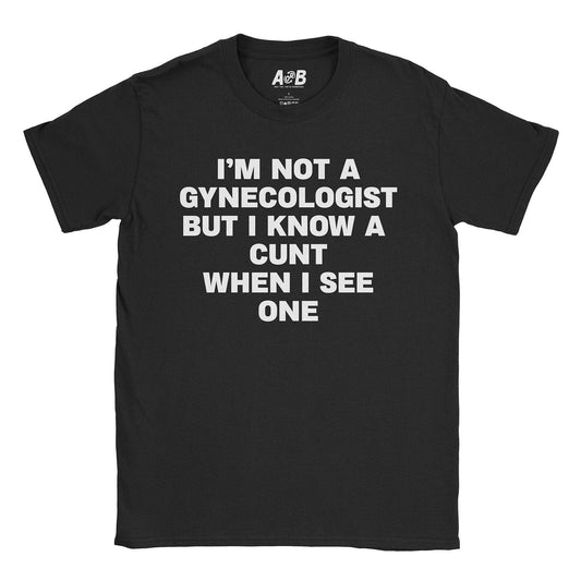 A-or-B-Tees T-Shirt Black / S Gyno T-Shirt
