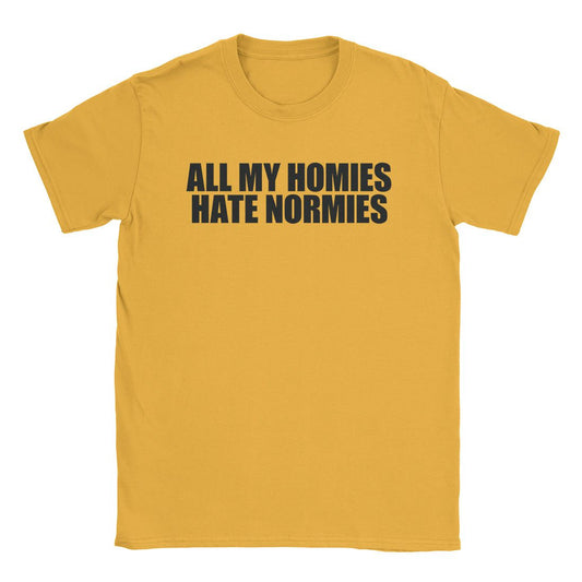 A-or-B-Tees T-Shirt Gold / S Hate Normies T-Shirt
