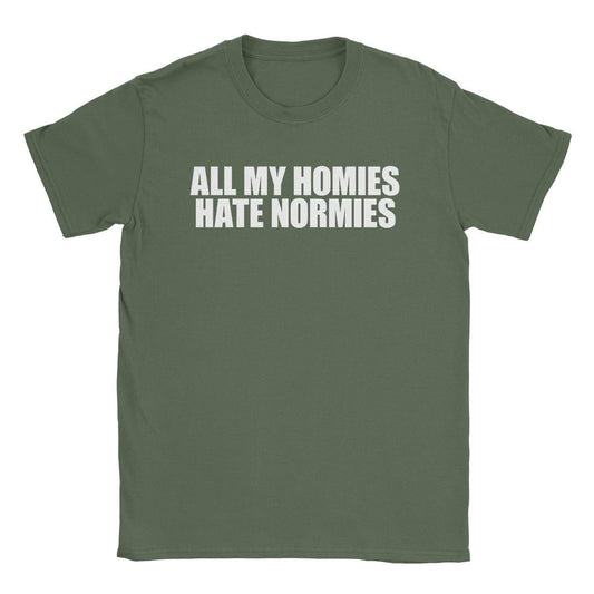 A-or-B-Tees T-Shirt Military Green / S Hate Normies T-Shirt
