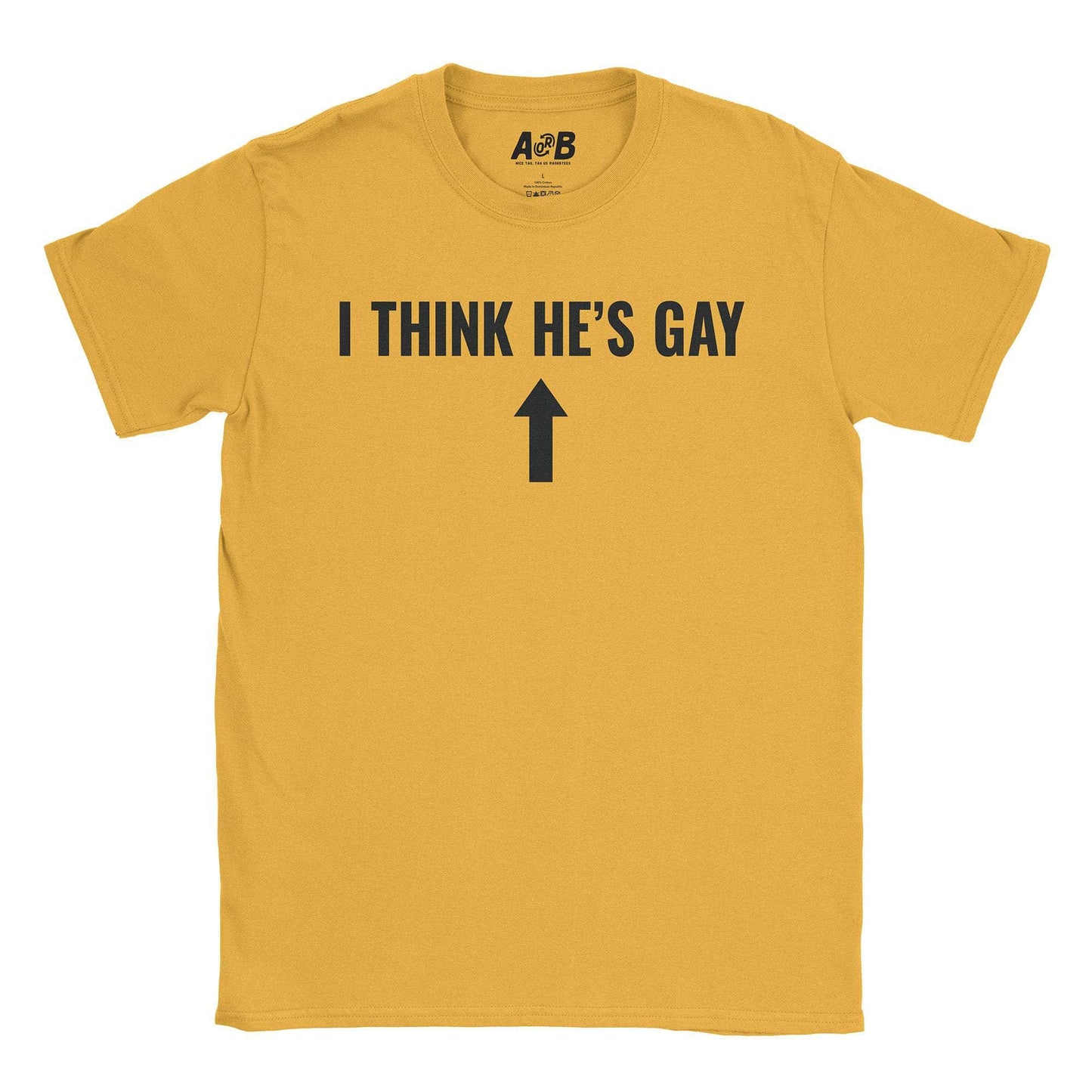 A-or-B-Tees T-Shirt Gold / S He's Gay T-Shirt