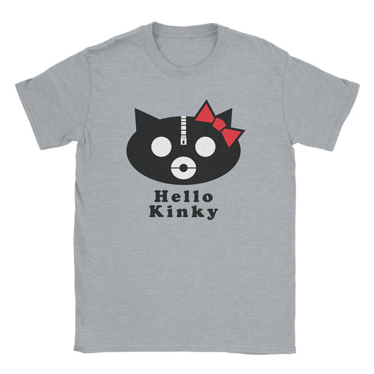 A-or-B-Tees T-Shirt Sport Grey / S Hello Kinky T-Shirt