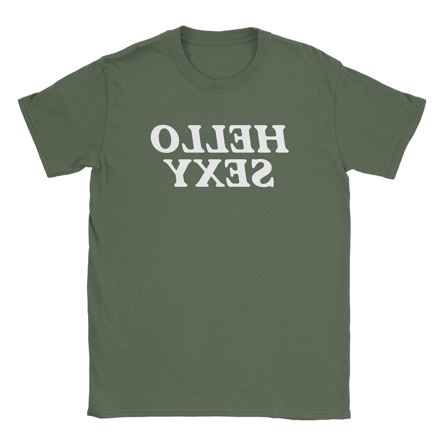 A-or-B-Tees T-Shirt Military Green / S Hello Sexy T-Shirt