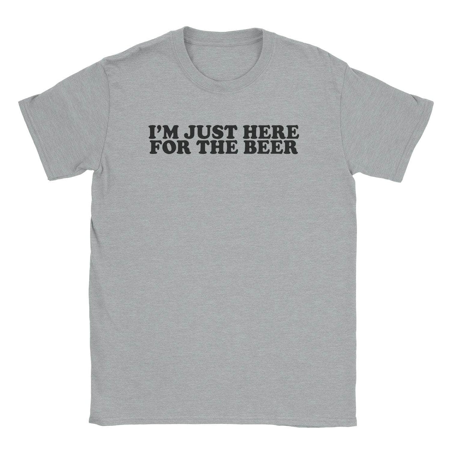 A-or-B-Tees T-Shirt Sport Grey / S Here For Beer T-Shirt