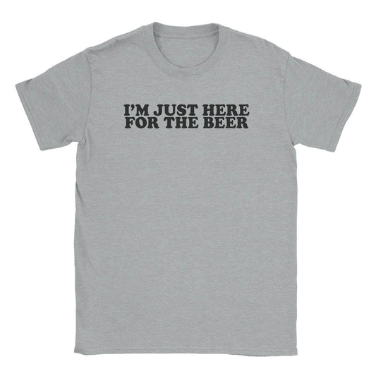 A-or-B-Tees T-Shirt Sport Grey / S Here For Beer T-Shirt