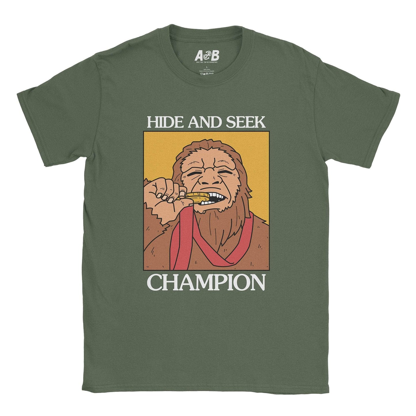A-or-B-Tees T-Shirt Military Green / S Hide & Seek T-Shirt