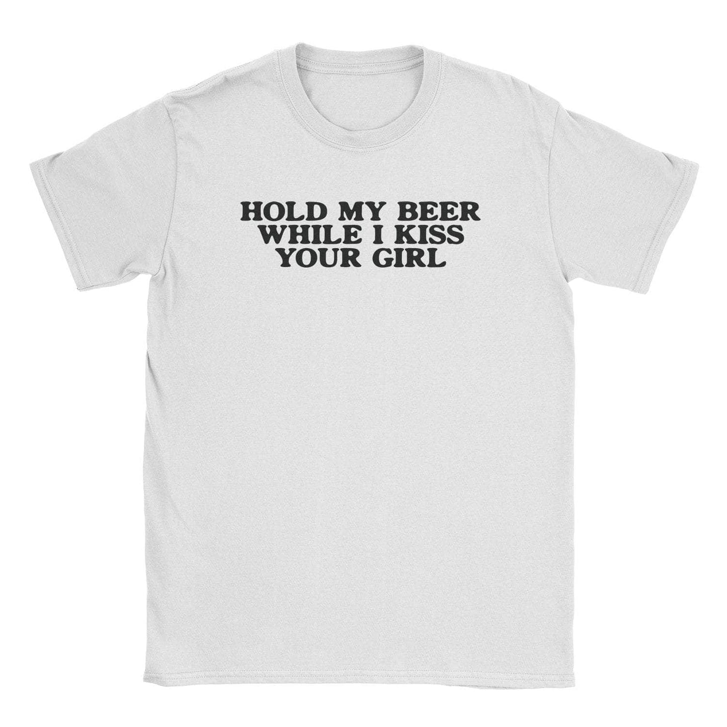 A-or-B-Tees T-Shirt White / S Hold My Beer T-Shirt