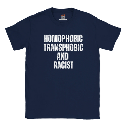 A-or-B-Tees T-Shirt S / Navy Homophobic, Transphobic, Racist Shirt – Ironic Tee