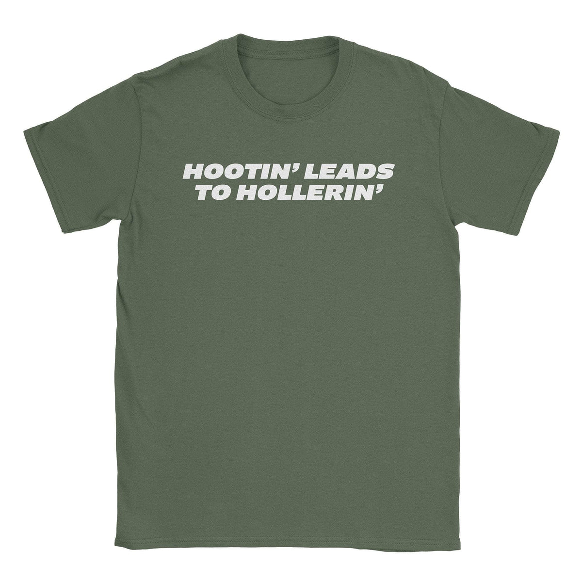 A-or-B-Tees T-Shirt Military Green / S Hootin' T-Shirt