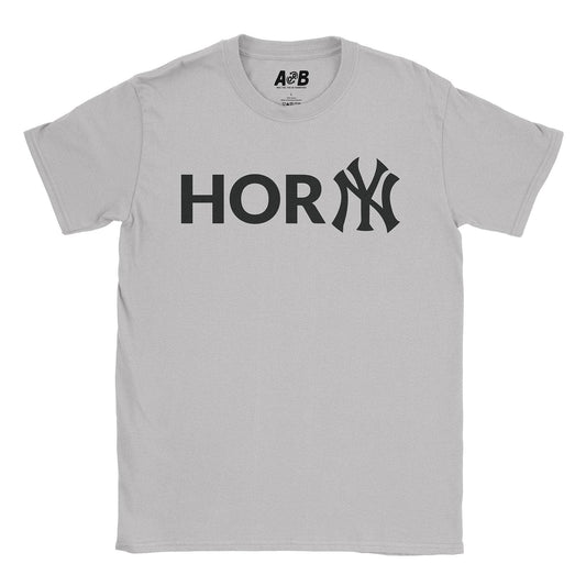 A-or-B-Tees T-Shirt Ice Grey / S HorNY T-Shirt