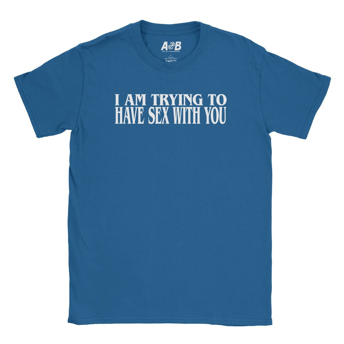 A-or-B-Tees T-Shirt Royal / S I Am Trying T-Shirt