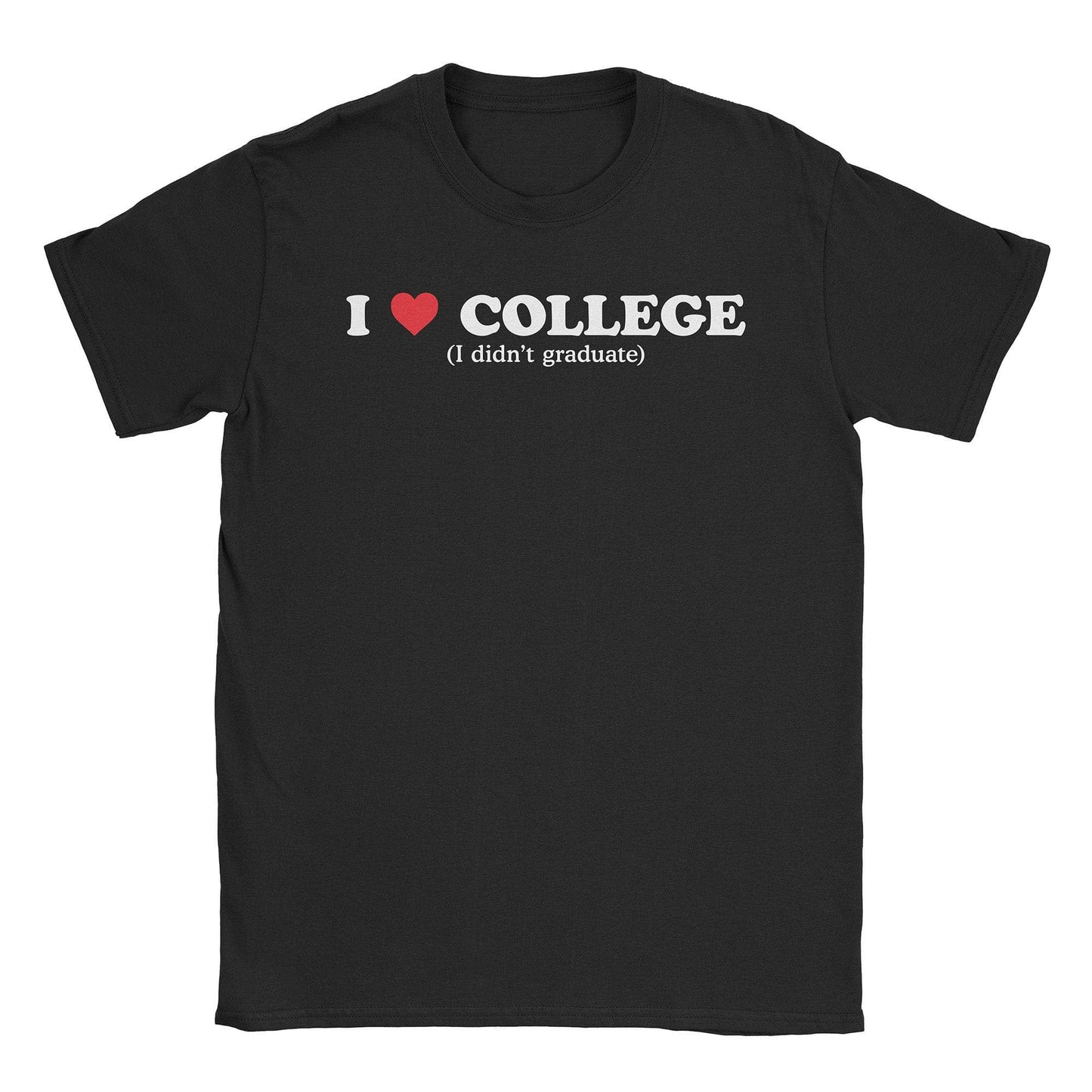 A-or-B-Tees T-Shirt Black / S I ♡ College T-Shirt