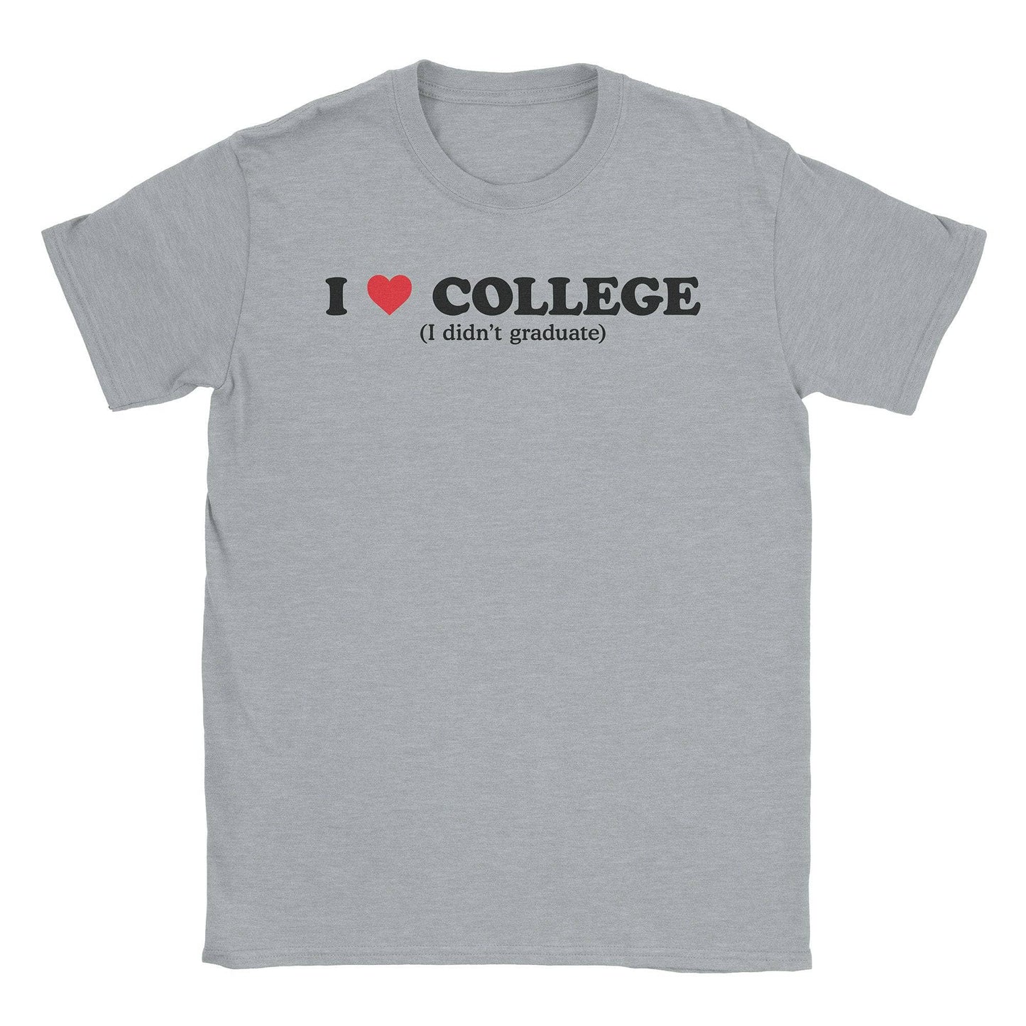 A-or-B-Tees T-Shirt Sport Grey / S I ♡ College T-Shirt
