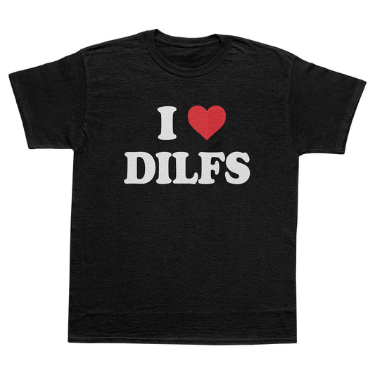 A-or-B-Tees T-Shirt Black / S I ♡ Dilfs T-Shirt