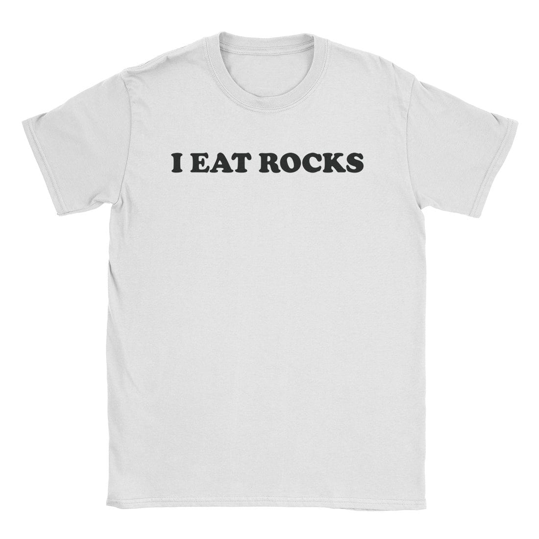A-or-B-Tees T-Shirt White / S I Eat Rocks T-Shirt