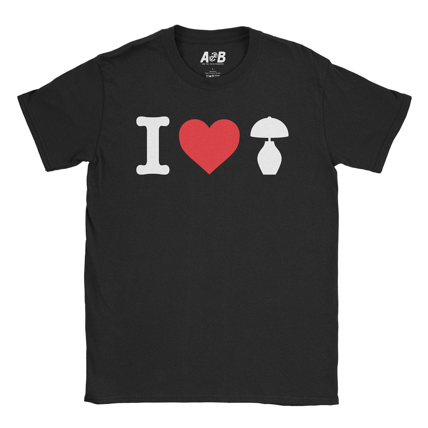 A-or-B-Tees T-Shirt Black / S I ♡ Lamp T-Shirt