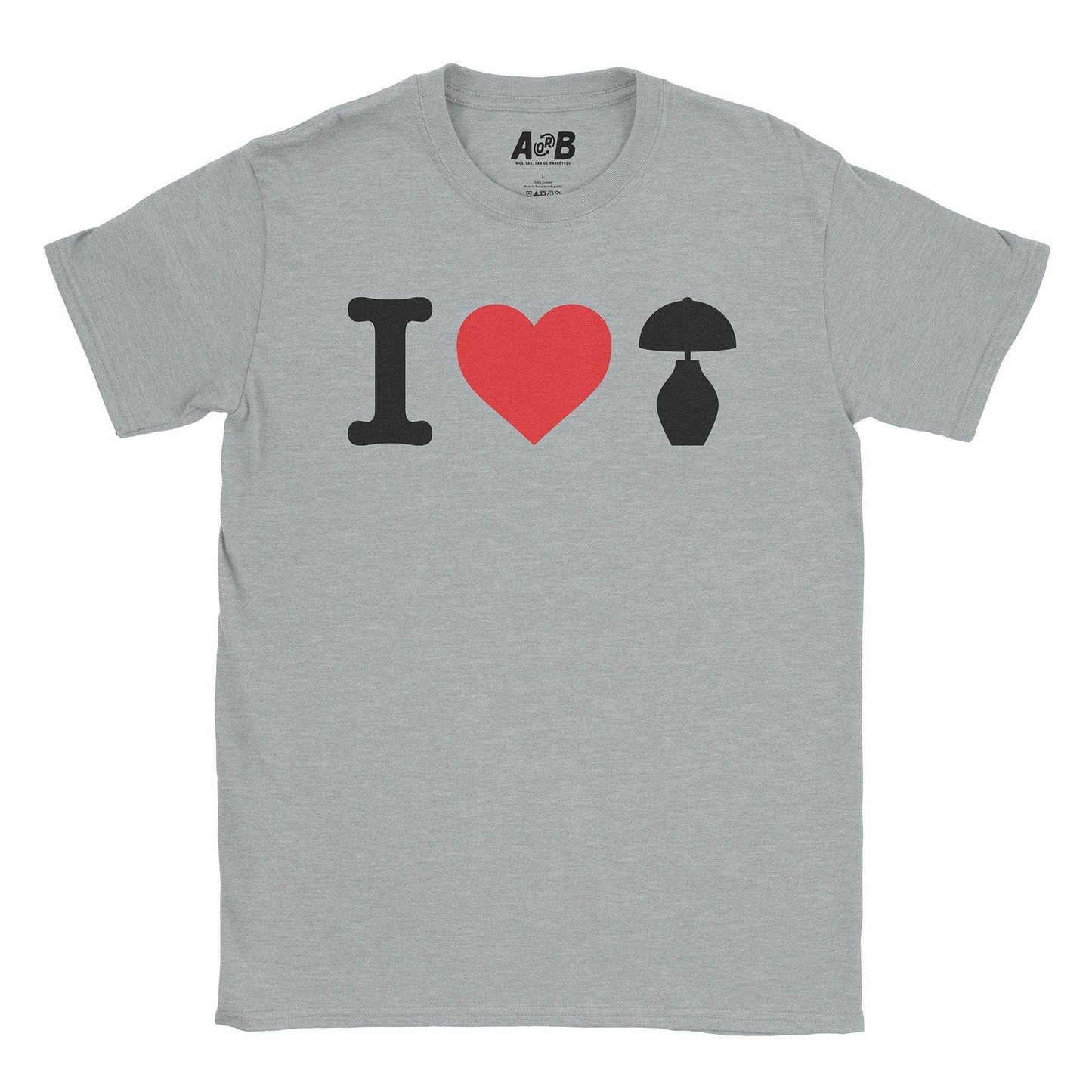 A-or-B-Tees T-Shirt Sport Grey / S I ♡ Lamp T-Shirt