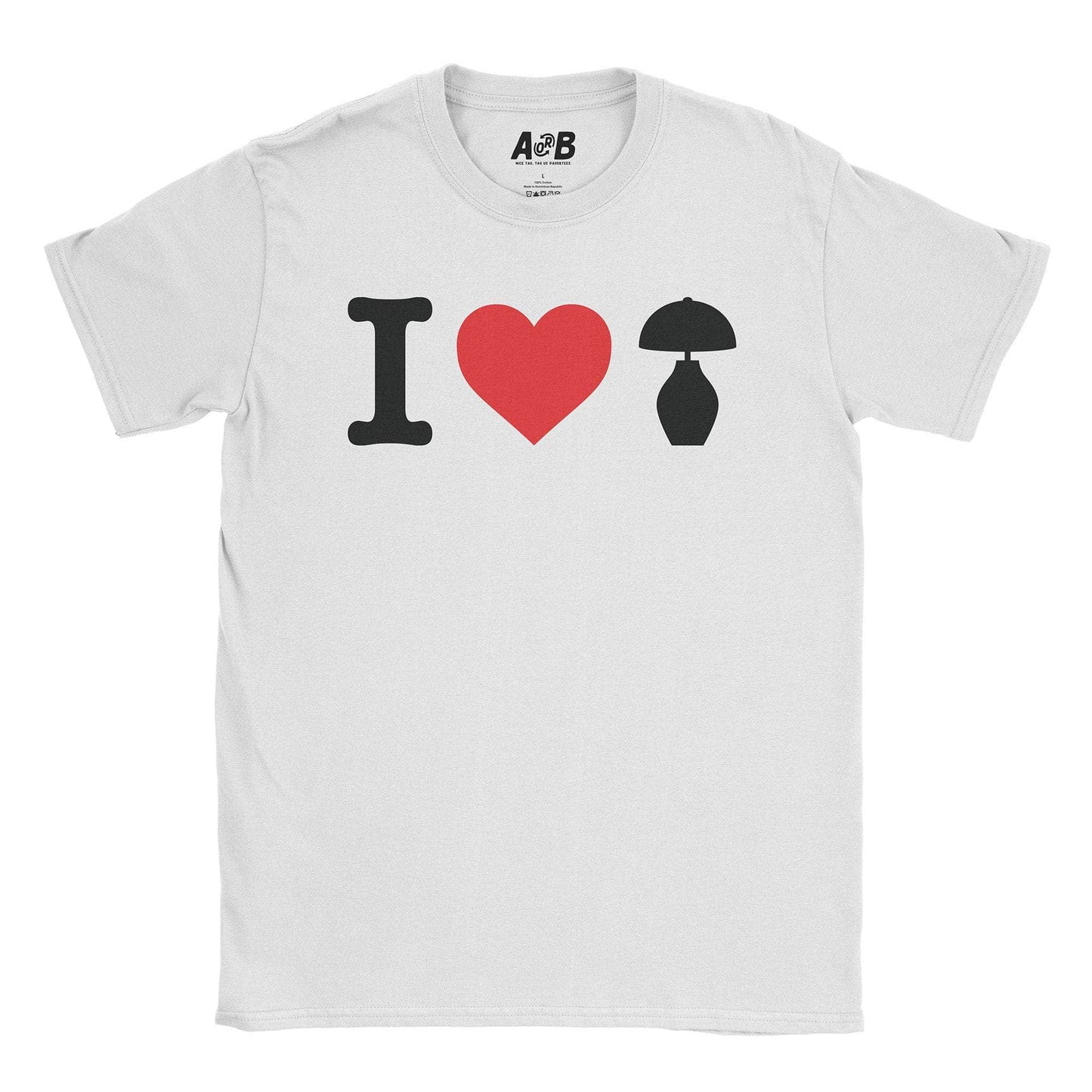 A-or-B-Tees T-Shirt White / S I ♡ Lamp T-Shirt