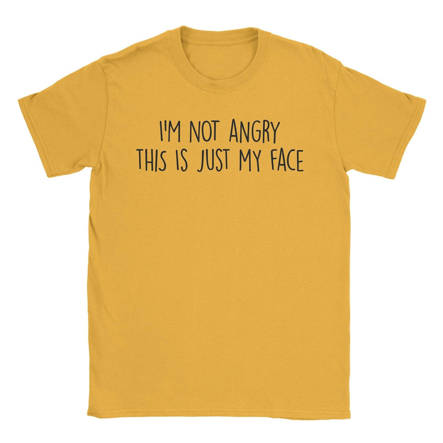 A-or-B-Tees T-Shirt Gold / S I'm Not Angry T-Shirt