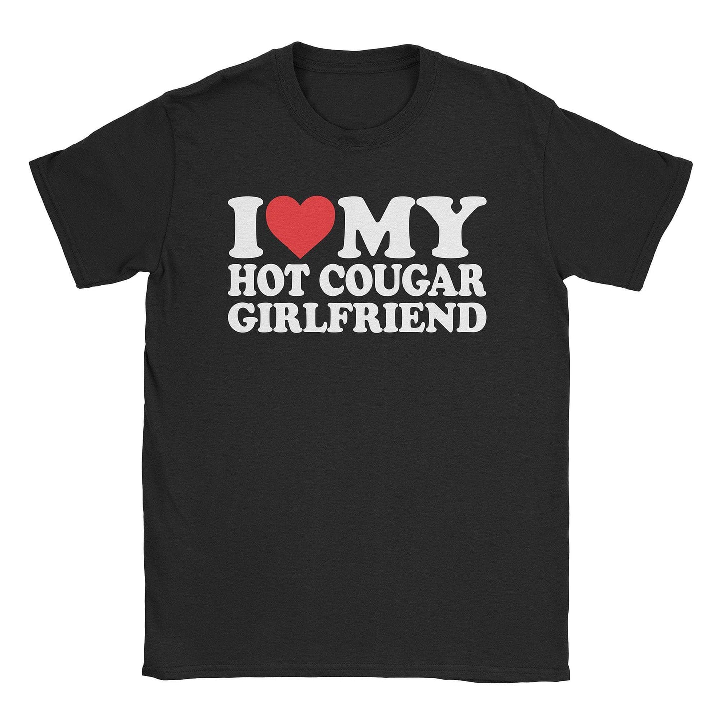 A-or-B-Tees T-Shirt Black / S I ♡ ︎My Cougar Gf T-Shirt