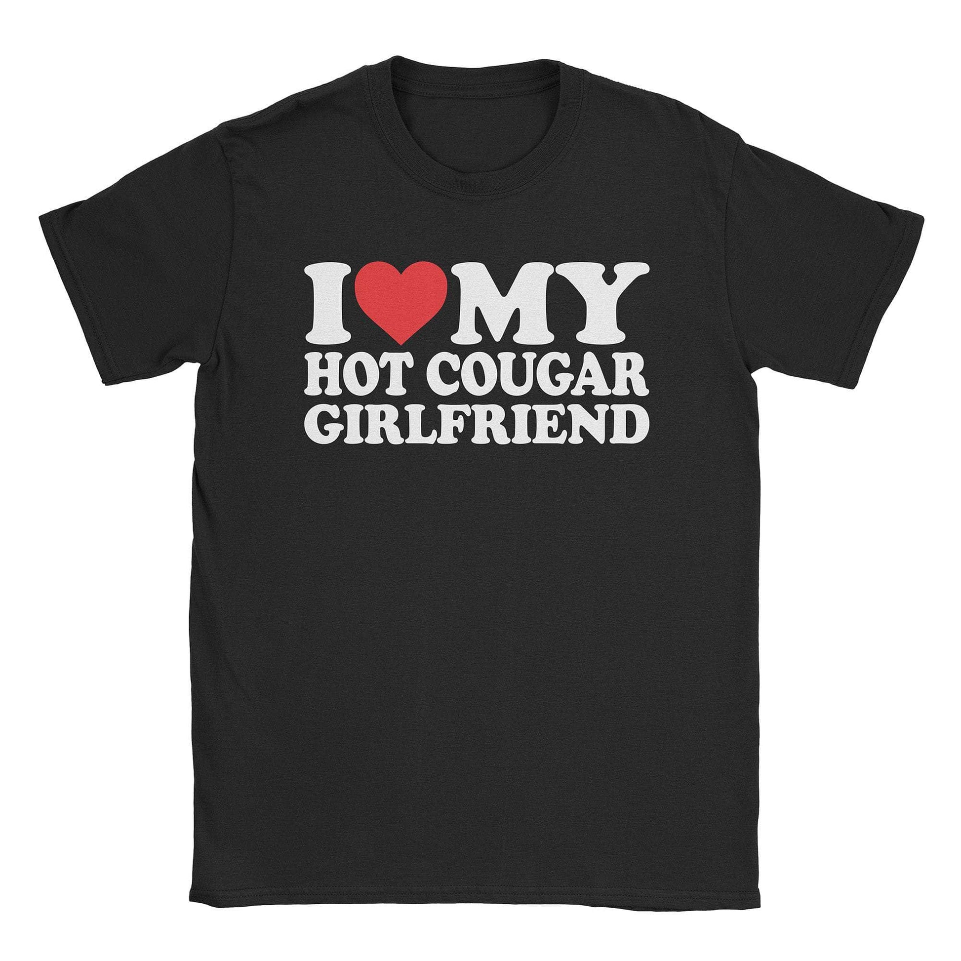 A-or-B-Tees T-Shirt Black / S I ♡ ︎My Cougar Gf T-Shirt