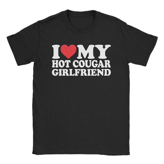 A-or-B-Tees T-Shirt Black / S I ♡ ︎My Cougar Gf T-Shirt