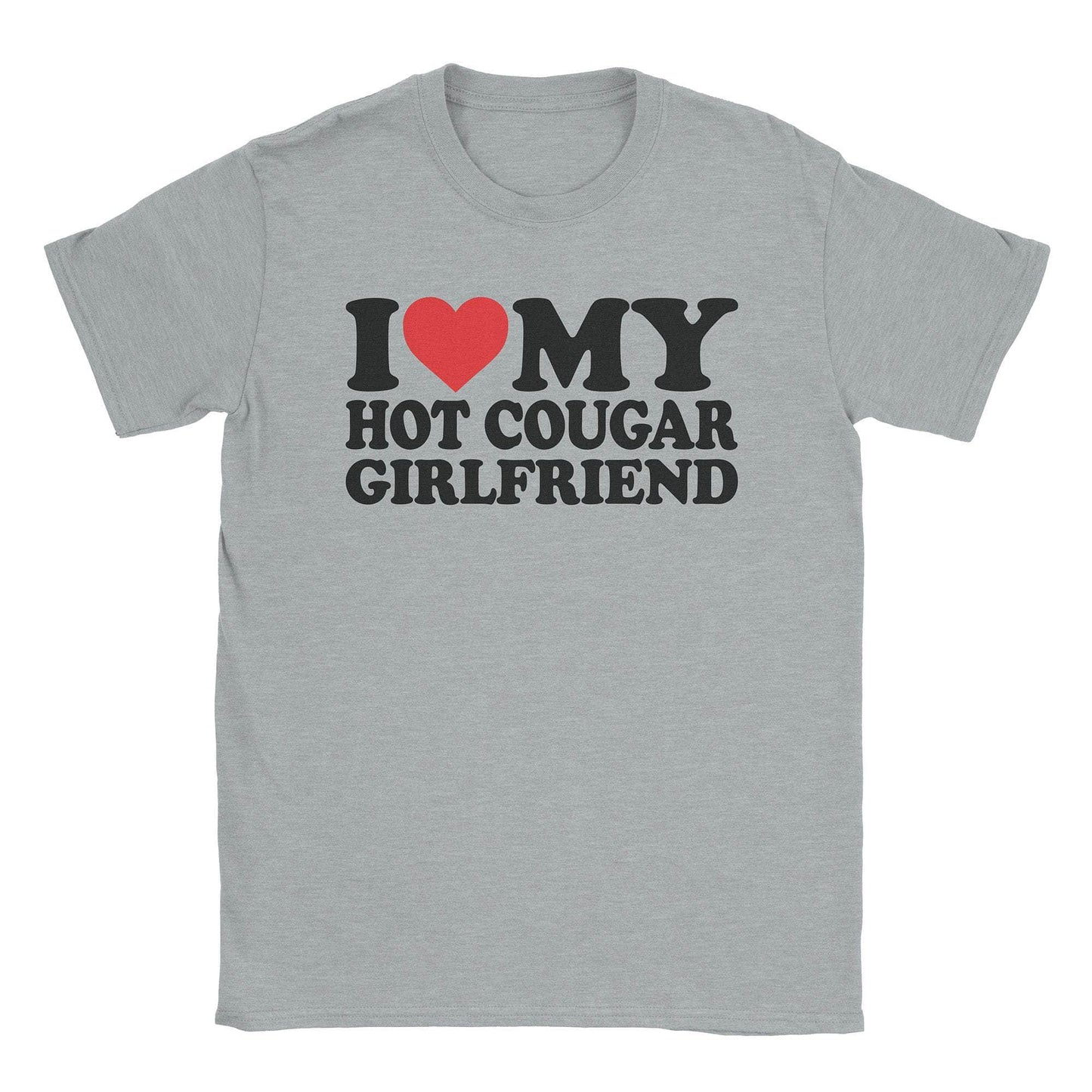 A-or-B-Tees T-Shirt Sport Grey / S I ♡ ︎My Cougar Gf T-Shirt