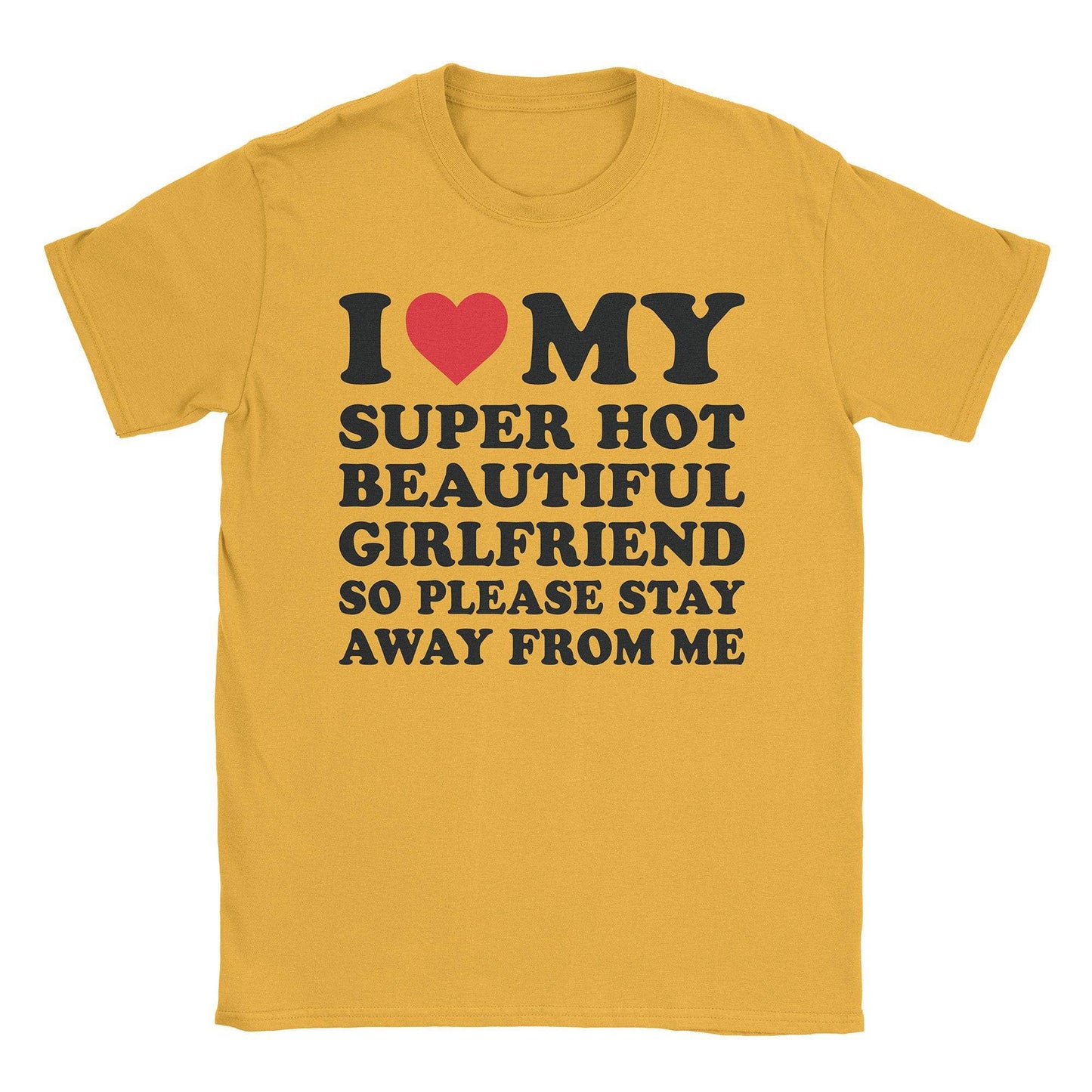 A-or-B-Tees T-Shirt Gold / S I ♡ My GF T-Shirt